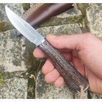Muela BW-6A Hirschhorn Griff Lederscheide Jagdmesser