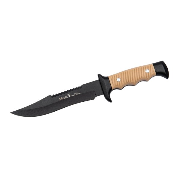 Muela Scout Black/Tan Fahrtenmesser Nitro-42 Stahl ABS