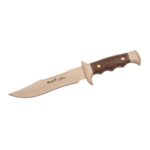 Muela Scout Tan/Brown Fahrtenmesser Nitro-42 Stahl ABS