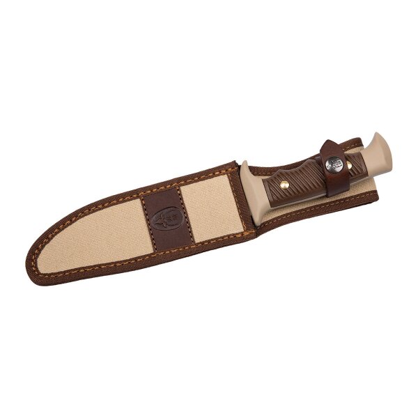Muela Scout Tan/Brown Fahrtenmesser Nitro-42 Stahl ABS
