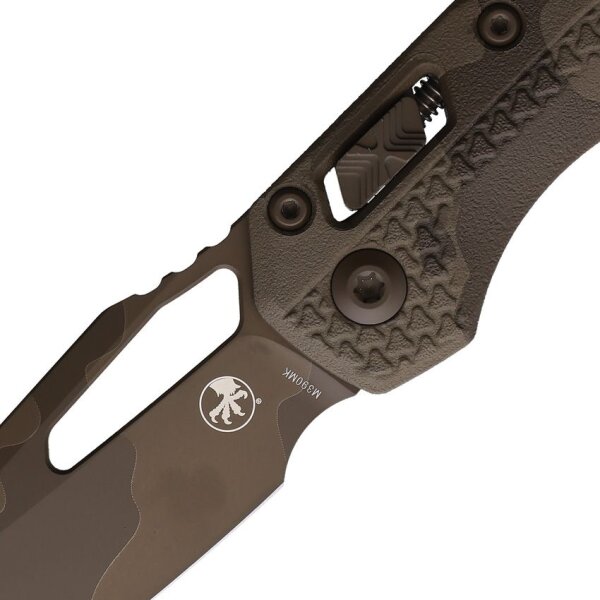 Microtech MSI Ram-Lok M390MK Stahl und Chocolate Camo Beschichtung Polymer Griff Made in USA
