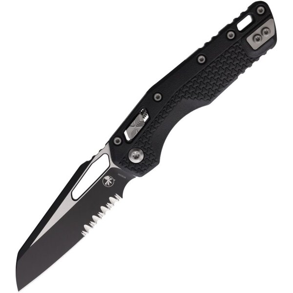 Microtech MSI Ram-Lok M390MK Stahl und schwarzer Klingenbeschichtung Serrated
