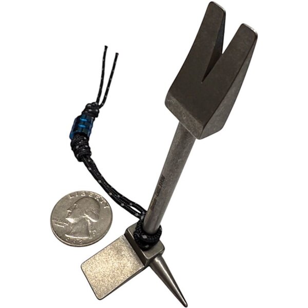 Maratac Brechi Hooligan Tool Mini Prybar aus Titan Brecheisen Türöffner Notfall Öffner