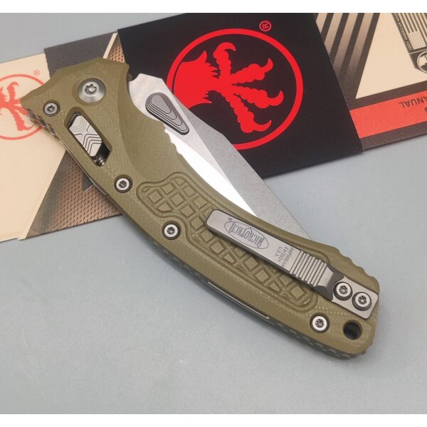 Microtech Amphibian S/E Ram Lok OD Böhler M390MK Stahl Stonewash