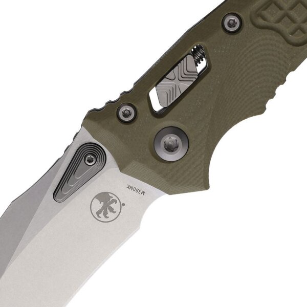 Microtech Amphibian S/E Ram Lok OD Böhler M390MK Stahl Stonewash