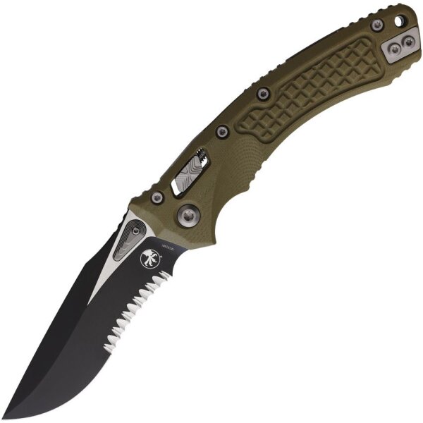 Microtech Amphibian S/E Ram Lok OD Böhler M390MK Stahl Serrated