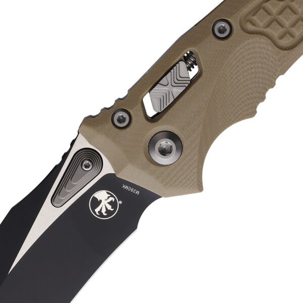 Microtech Amphibian S/E Ram Lok Tan Böhler M390MK Stahl Two Tone