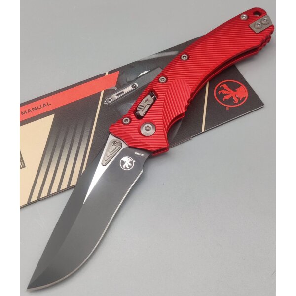 Microtech Amphibian Ram Lok Red Aluminium Böhler M390MK Stahl