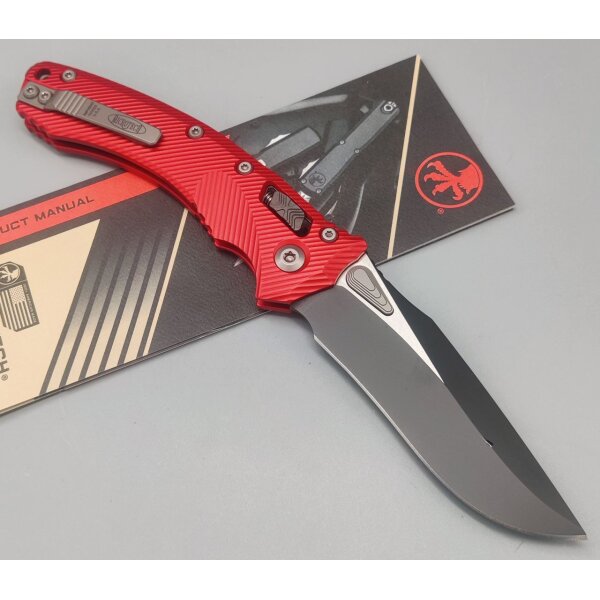 Microtech Amphibian Ram Lok Red Aluminium Böhler M390MK Stahl