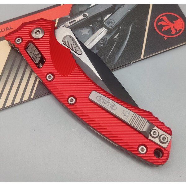 Microtech Amphibian Ram Lok Red Aluminium Böhler M390MK Stahl