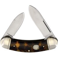 Rough Ryder Bow Canoe Imitation Tortoise Slipjoint Shell...