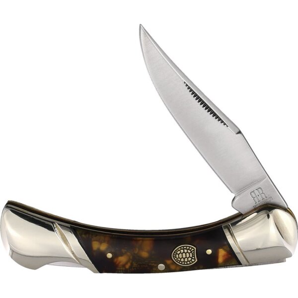 Rough Ryder Lockback Imitation Tortoise Slipjoint Shell Schildplattimitat