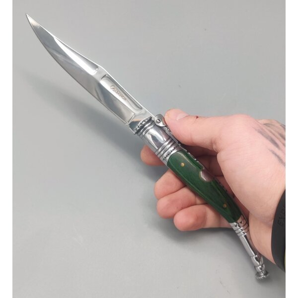 Albainox Serrana Green Klappbügelmesser 12,5 cm Klinge