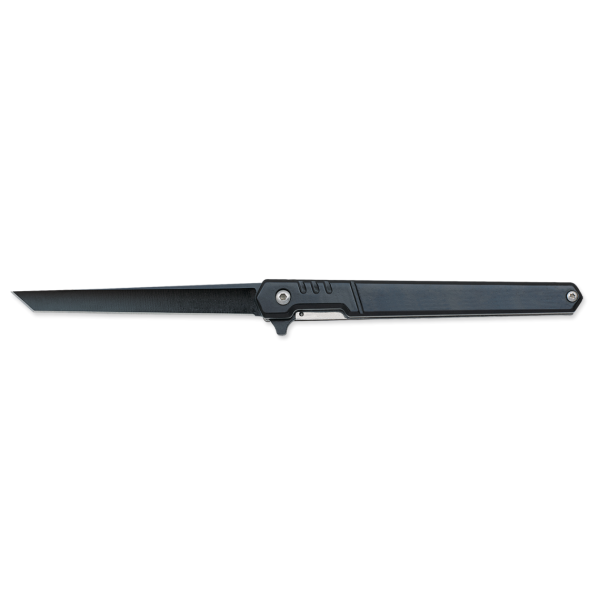 Albainox Tanto Steel Linerlock Taschenmesser 3Cr13MoV Stahl Schwarz