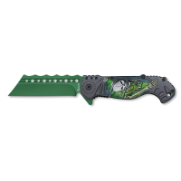 Albainox Reaper Linerlock Taschenmesser 3Cr13MoV Stahl Skull