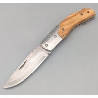 Albainox Olive Damast Taschenmesser Olivenholzgriff