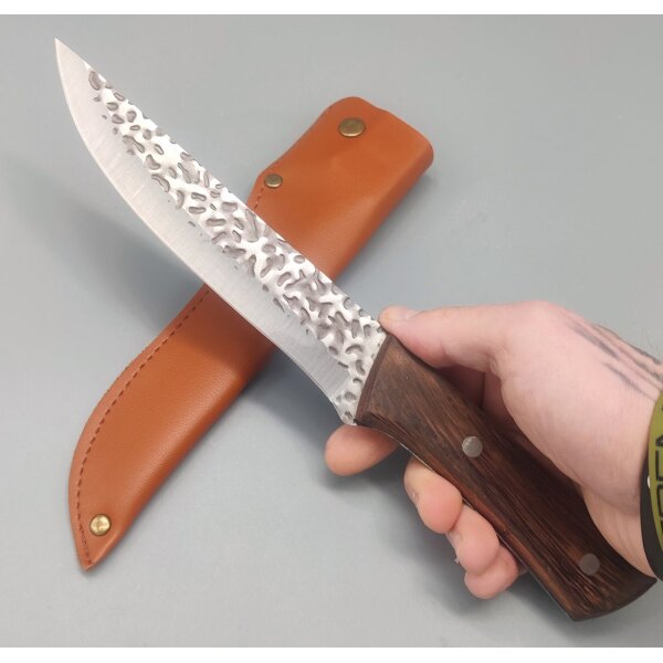 Albainox Hunting III Knife Fixed Blade 3Cr13MoV Stahl Holzgriff