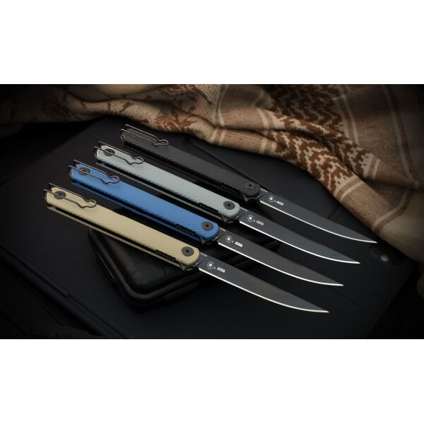 Spartan Blades Nemec Taschenmesser GFN Griff CPM-S35VN Linerlock Farbe Grau Gray