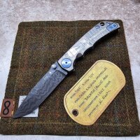 Spartan Blades SF5 Custom Chad Nichols Damast Harsey...