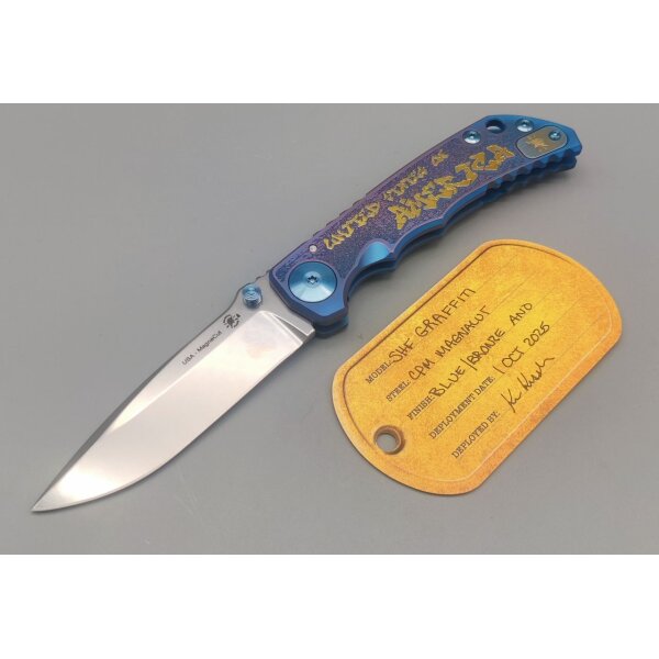 Spartan Blades SF5 USA Magnacut Stahl Harsey Folder - Grafiti - Graffiti America