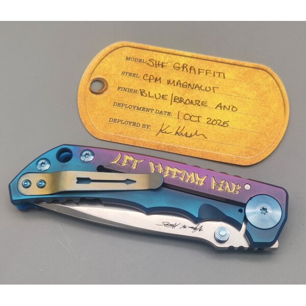 Spartan Blades SF5 USA Magnacut Stahl Harsey Folder - Grafiti - Graffiti America