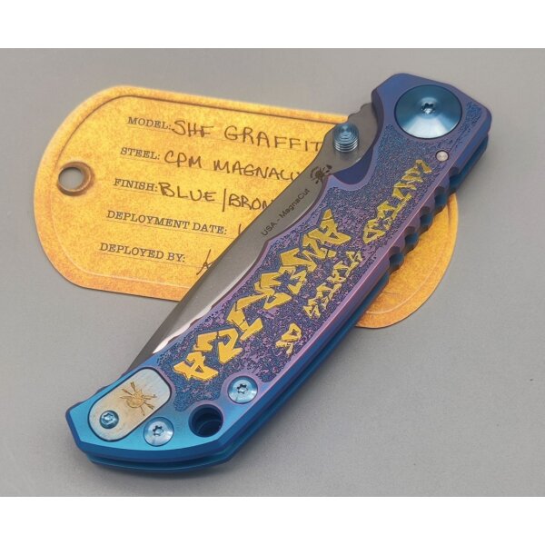 Spartan Blades SF5 USA Magnacut Stahl Harsey Folder - Grafiti - Graffiti America