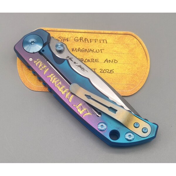 Spartan Blades SF5 USA Magnacut Stahl Harsey Folder - Grafiti - Graffiti America