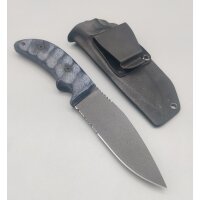 J&V Vibora Fahrtenmesser 4116 Stahl Micarta Griff...