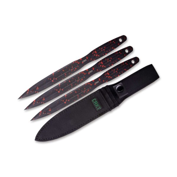 CRKT x Ken Onion Throwing Knives Wurfmesser Wurfmesserset mit Etui Kohlenstoffstahl 02CRK930RKP