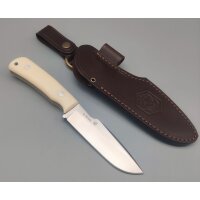 J&V Moby Dick Fahrtenmesser 4116 Stahl Micarta Griff...