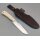 J&V Moby Dick Fahrtenmesser 4116 Stahl Micarta Griff Lederscheide