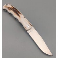 J&V Bowie Ciervo Taschenmesser Linerlock Hirschhorn...