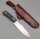 J&V Sendero Fahrtenmesser Sleipner Stahl Micarta Griff Lederscheide