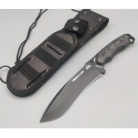 J&V Hercules Black Fahrtenmesser Sleipner Stahl...