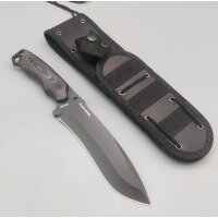 J&V Hercules Black Fahrtenmesser Sleipner Stahl...