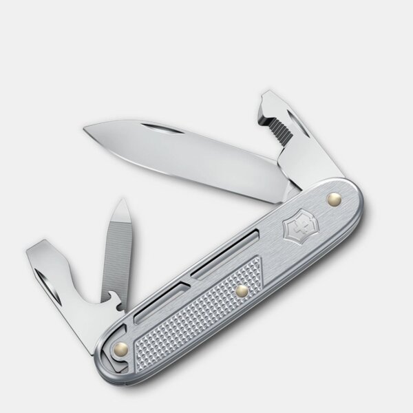 Victorinox Synergy Alox 93 mm Taschenmesser silber silver Made in Switzerland