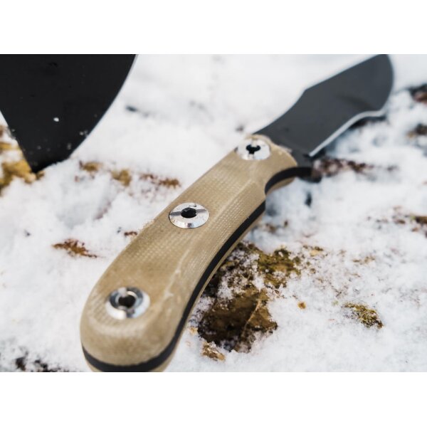 Böker Plus Micro Tracker 2.0 EDC Fixed Blade 1095 Stahl Micarta 02BO117