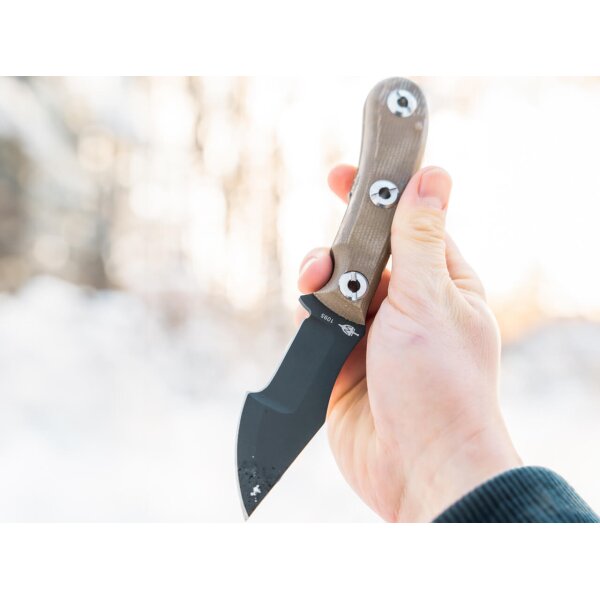 Böker Plus Micro Tracker 2.0 EDC Fixed Blade 1095 Stahl Micarta 02BO117
