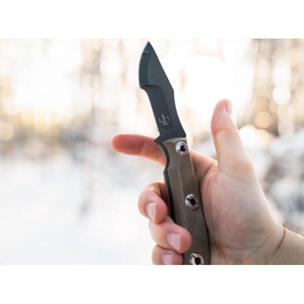 Böker Plus Micro Tracker 2.0 EDC Fixed Blade 1095 Stahl Micarta 02BO117