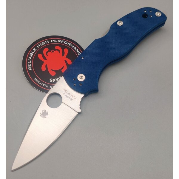 Spyderco Native 5 Blue G10 CPM-SPY27 PlainEdge 01SP1306