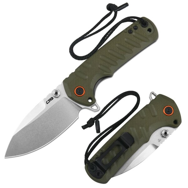 CJRB Tundra - CJRBJ1966-GN Stonewash D2 Stahl Green G10 Grün