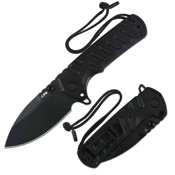 CJRB Tundra - CJRBJ1966-BBK D2 Stahl schwarze Klinge Black G10 Schwarz