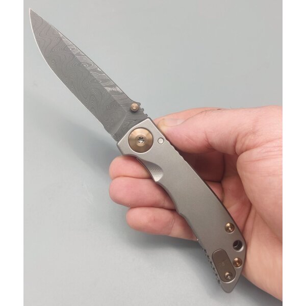 Spartan Blades SF10 Harsey Folder Chad Nichols Damast Bronze