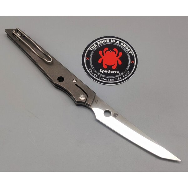 Spyderco Cobol Titan Slipjoint Made in Italy M390 Stahl 01SP1381