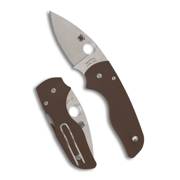 Spyderco Lil Native Limited Edition Sprint Run 25 braun brown 2025 C230GPBN15V - CPM-15V Stahl