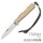 Mercator Taschenmesser Klinge aus 1.4034 rostfreiem Stahl Messinggriff mit Lederband