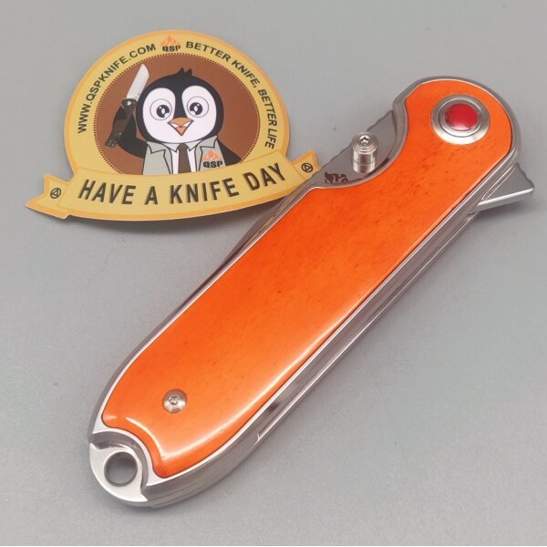 QSP Knife Nebula QS168-D Knochengriff 14C28N Stahl