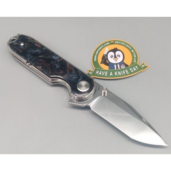 QSP Knife Nebula QS168-E Resingriff 14C28N Stahl