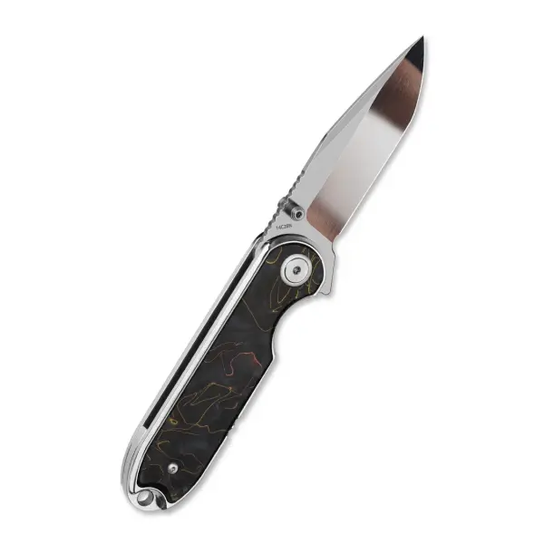 QSP Knife Nebula QS168-E Resingriff 14C28N Stahl