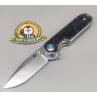QSP Knife Nebula QS168-E Resingriff 14C28N Stahl